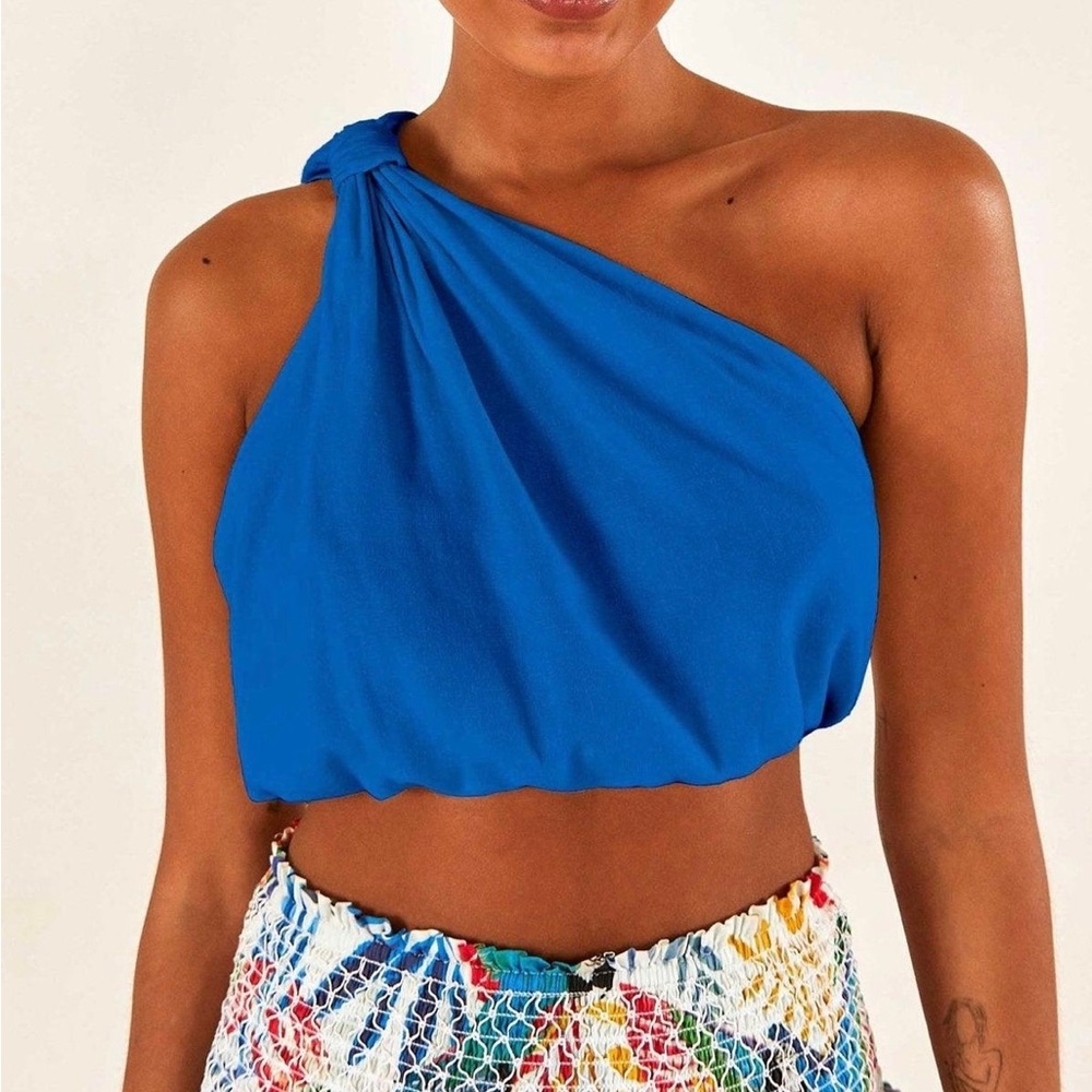 FARM RIO Blue Knot Crop Top